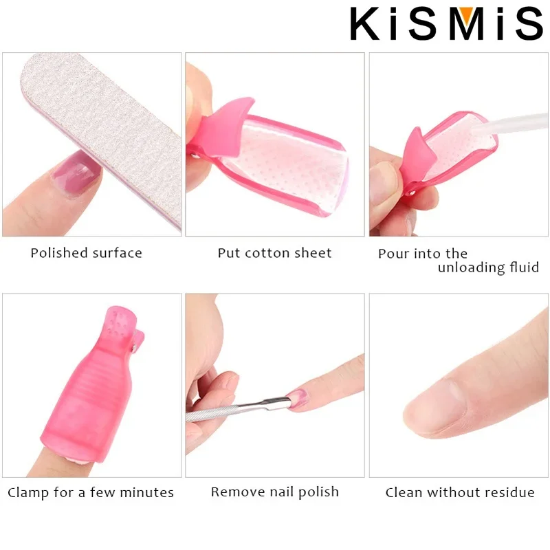 Акриловые зажимы для ногтей 10 шт