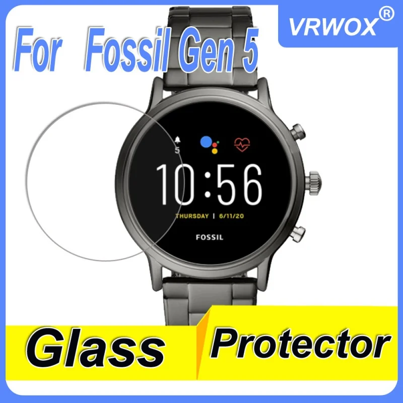 

1/3/5 Pcs Tempered Glass For Fossil Gen 5 Carlyle 44MM FTW4025 FTW4026 FTW4024 Gen 5E Watch Scratch Resistant Screen Protector