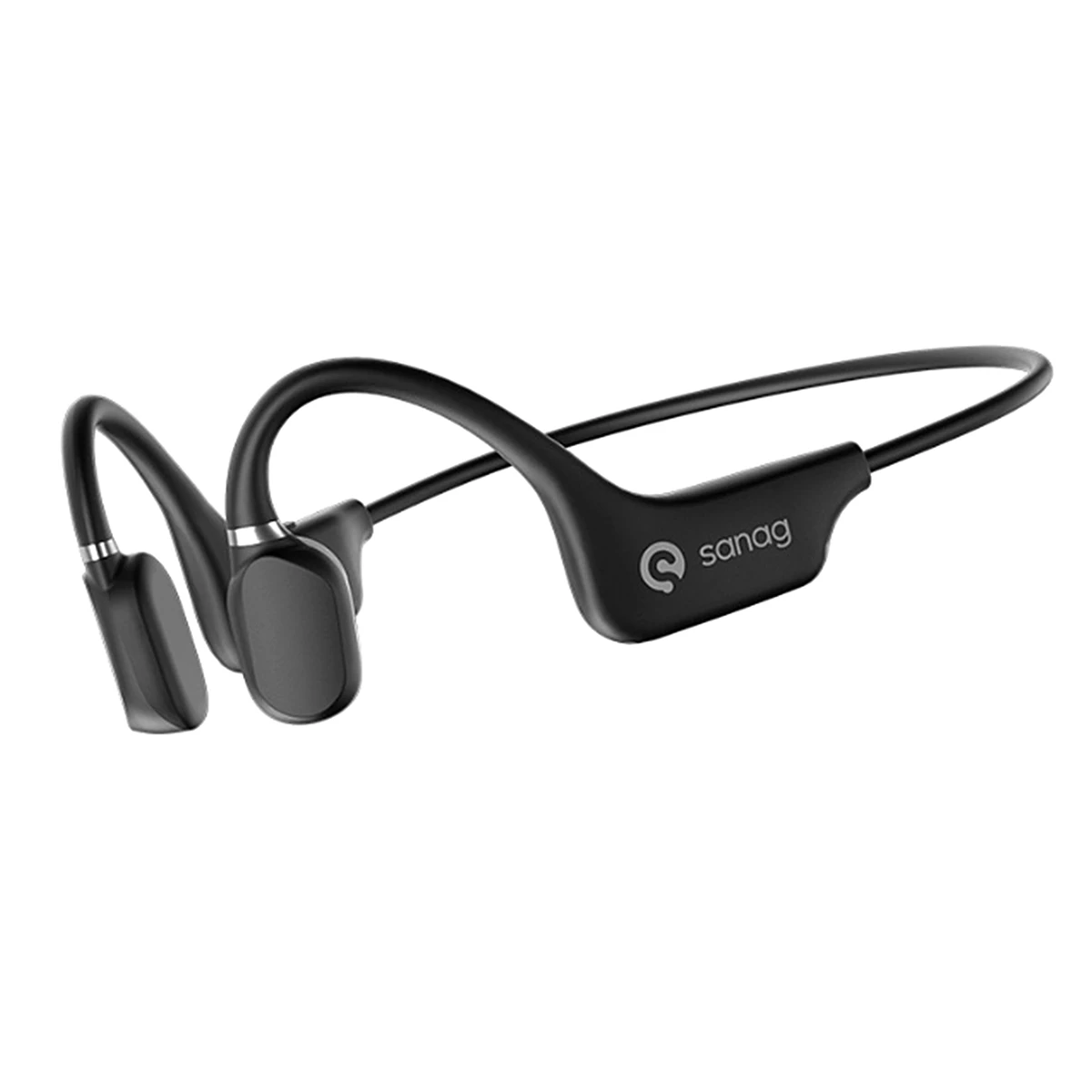 

Sanag Bone Conduction Headphones Ultra Long Standby Bluetooth 5.0 A5S MAX Built-in 64G Memory TWS Sports Waterproof Black