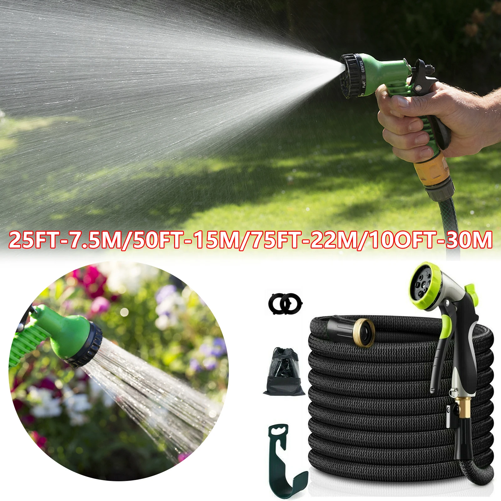 

Garden plastic high pressure car wash water gun magic automatic retractable hose hose garden gardening watering water hose