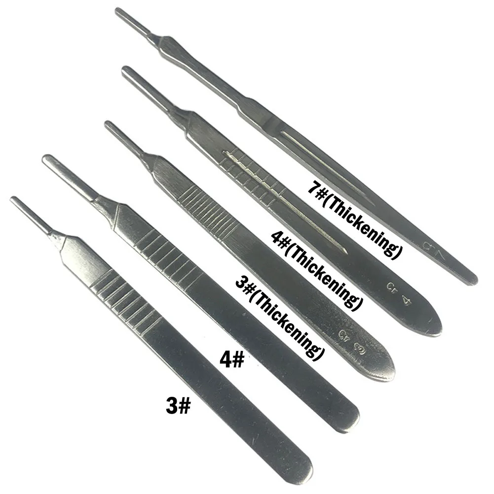 

1pcs Utility Carving Replacement Blade Handle DIY Cutting Hand Tools 3# / 4# / 7# Handles Carbon Steel Blade Handle Silver