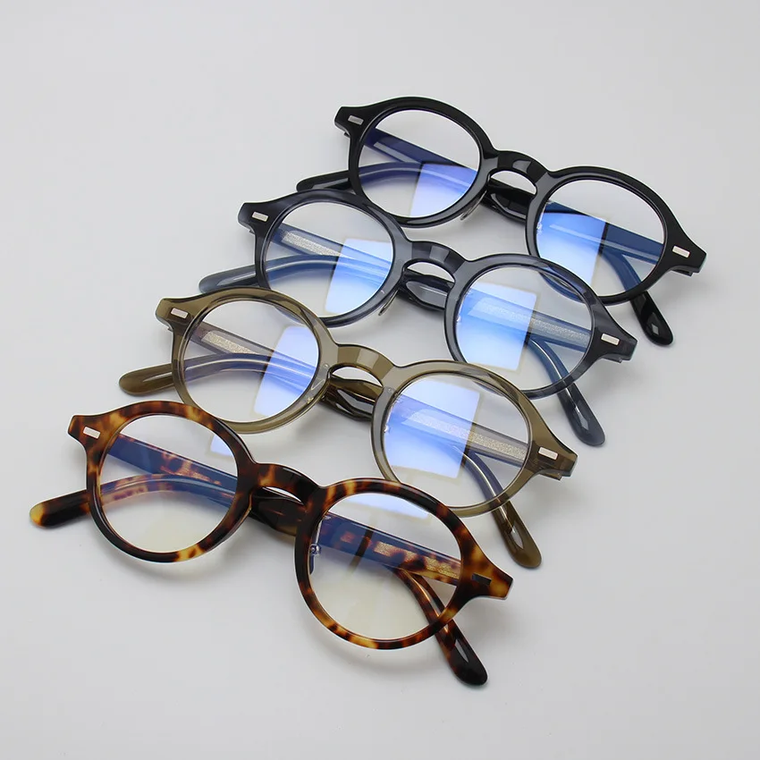 Очки в японском винтажном стиле для мужчин и женщин аксессуар круглой оправе из