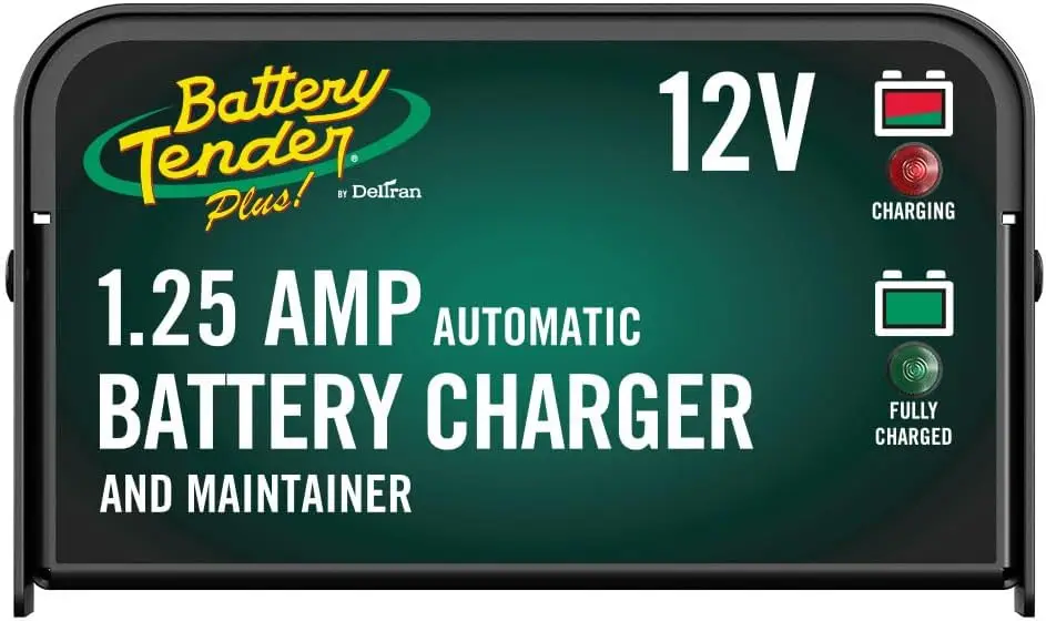 

12V Charger and Maintainer 1.25 AMP Powersport Charger and Maintainer for Motorcycles, ATVs, UTVs - Smart 12 Volt Automatic F