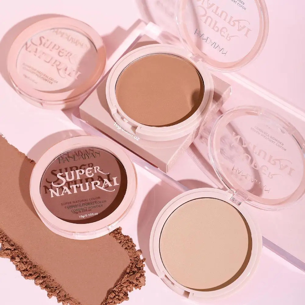 

10g Oil Control Makeup Powder Moisturizing Brightening Ultra-matte Press Powder Nature Waterproof Lasting Setting Powder