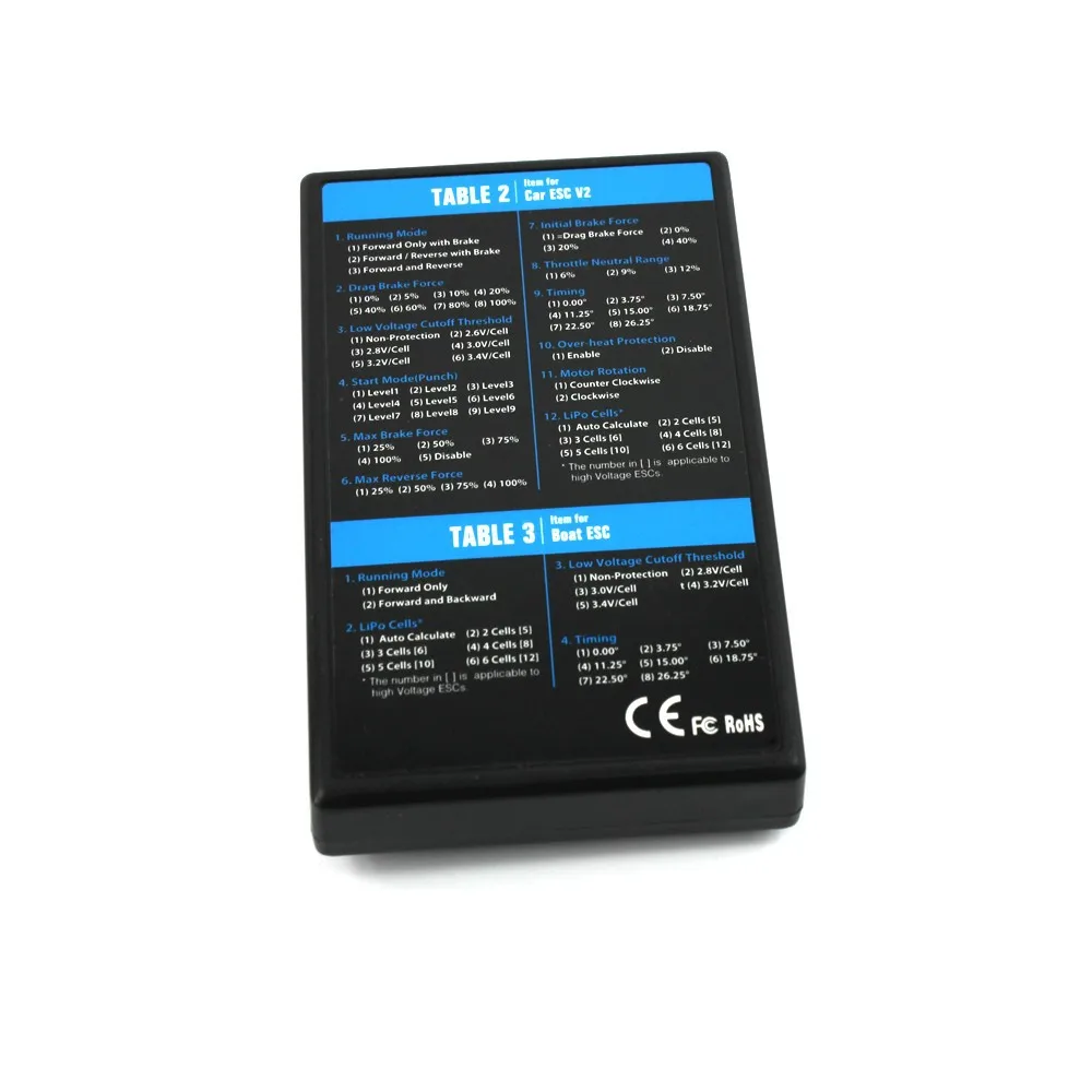 HOBBYWING 3 в 1 светодиодная программная карта ESC для автомобиля серии XERUN EZRUN