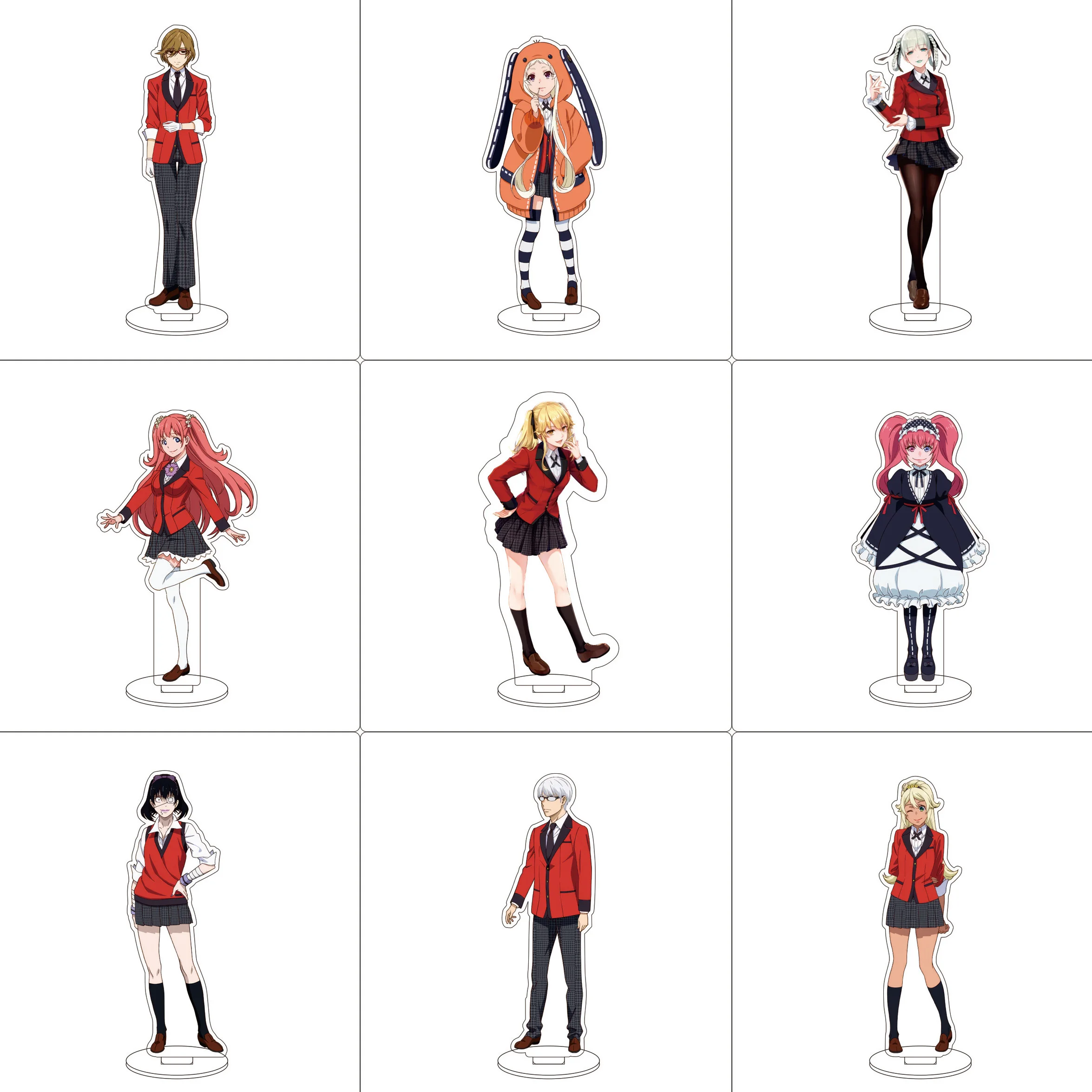 Фото Аниме Kakegurui акриловая подставка украшения Momobami Kirari Saotome Meari Ryōta Suzui Jabami Yumeko фигурка подставка подарки на Хэллоуин №1