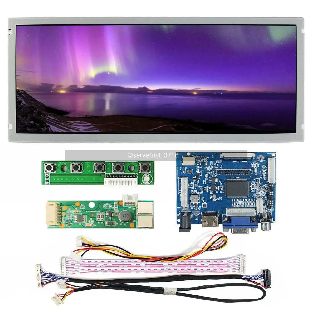 

Плата контроллера VGA HDMI + ЖК-экран 12,3 дюйма 1280x480 LQ123K3LG01