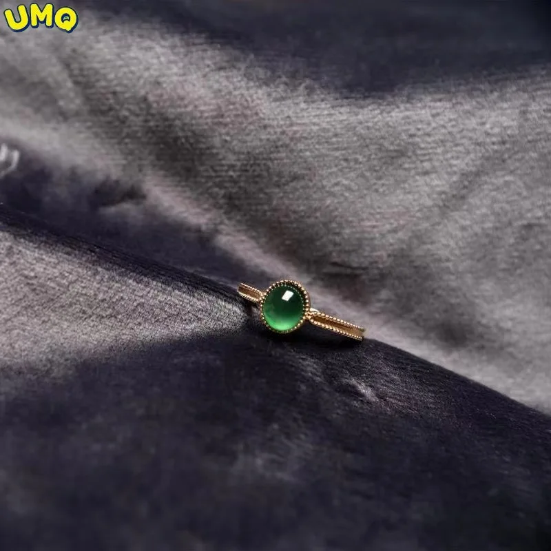 

Онлайн красное живое вещание глубокого солнца Зеленый Халцедон открытие копия чистое 24-каратное Золото Кольцо женское инкрустированное не...