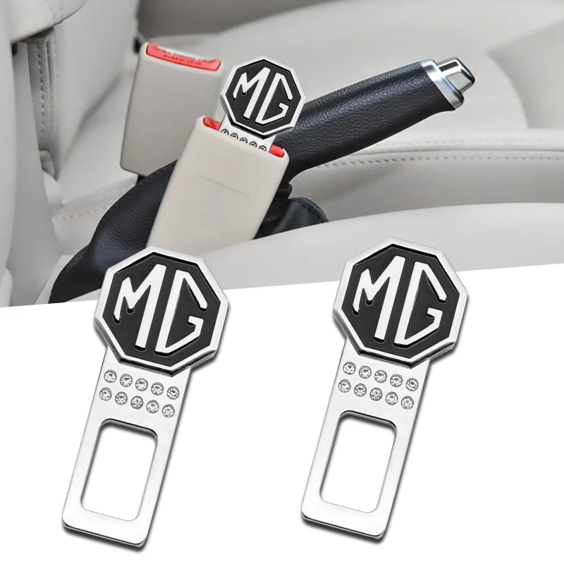 

1PCS Car Styling Seat Belt Buckle Extender Plug Metal Lock For MG TF ZR EV GS EZS RX5 ZT ZS MG3 MG5 MG6 GT HS HECTOR Gundam 350