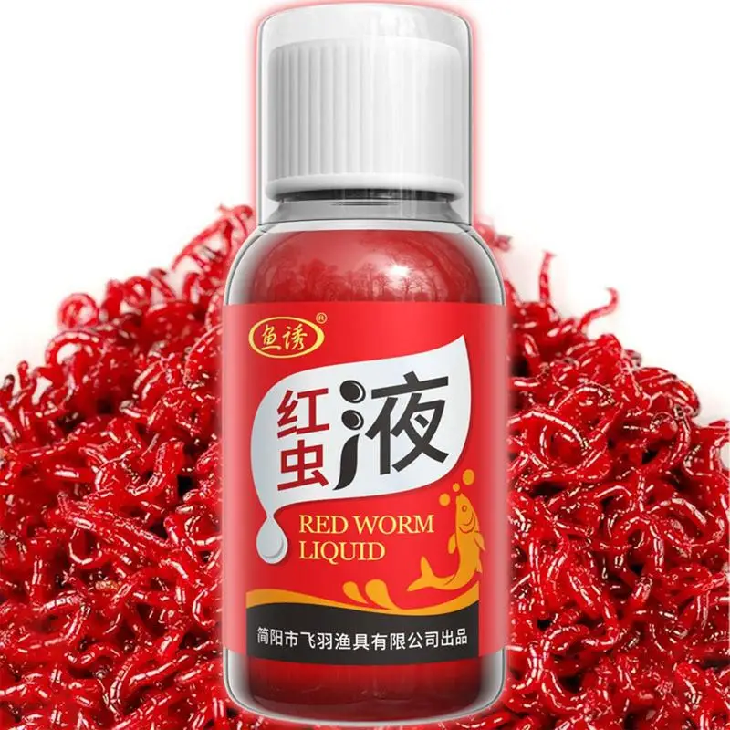 

High Concentration FishBait For Trout Cod Carp Bass Strong Fish Attractant Concentrated Red Worm Liquid Fish Bait Additive 100ml
