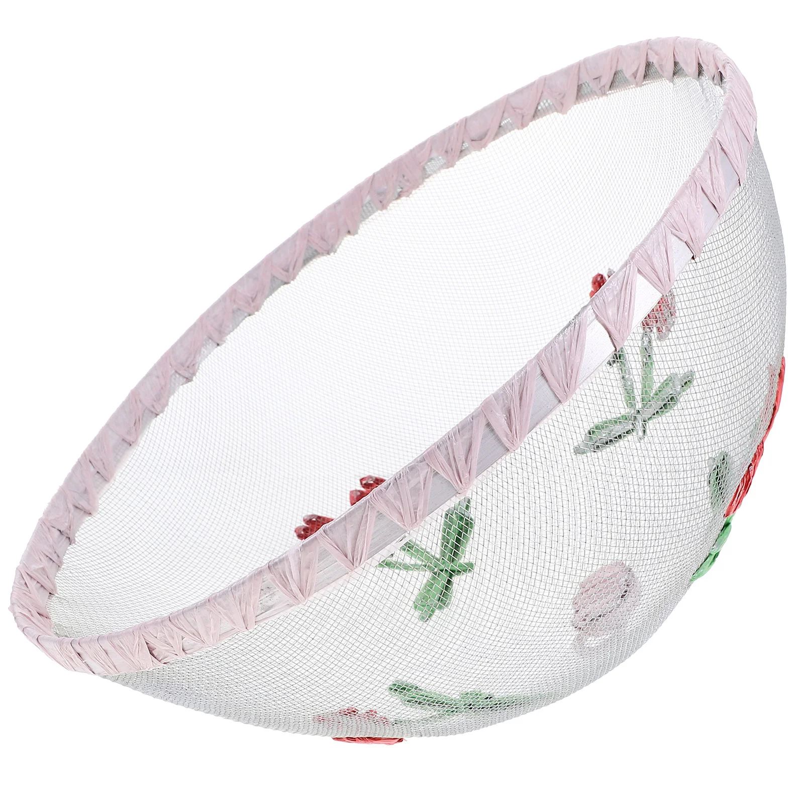 

2 Pcs Tent Protector Food Cover Patio Mesh Umbrella Outdoor Iron Wire Screen Plate Serving Protective