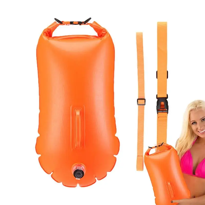

Swim Buoy Float Drifting Safety Buoy Float Drybag Thickened Inflatable Bag For Canoeing Kayaking Paddling And Rafting