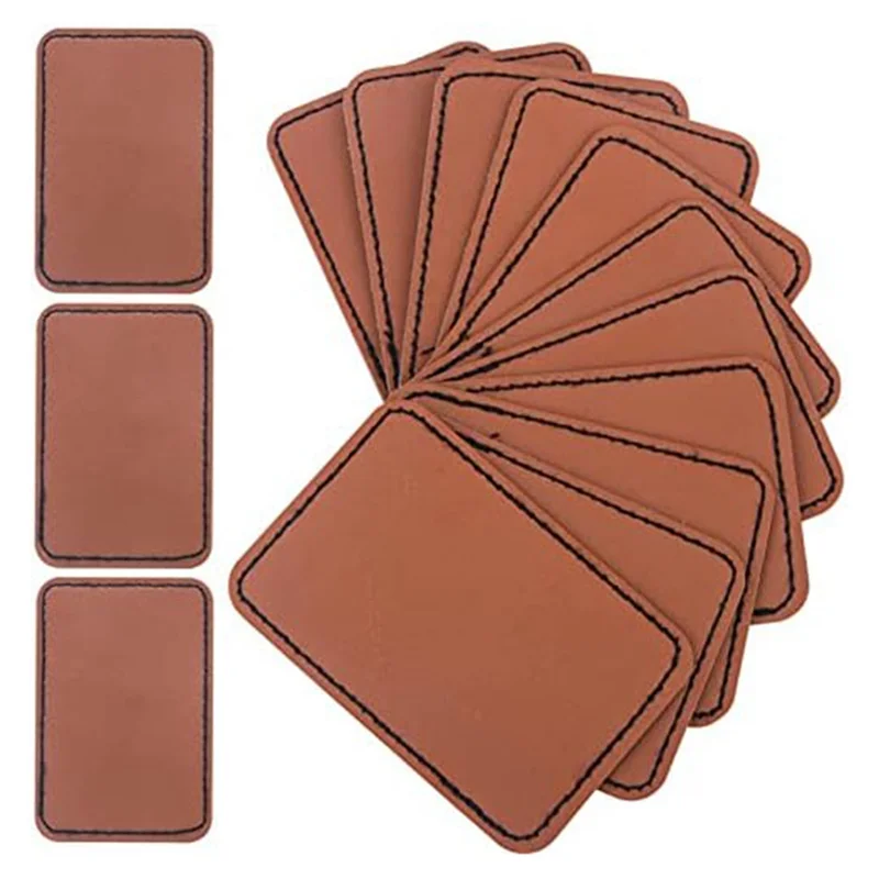 90Pcs Laser Engraving Blanks Blank Leather Patch for Hat Wear- Not Easy To Fade