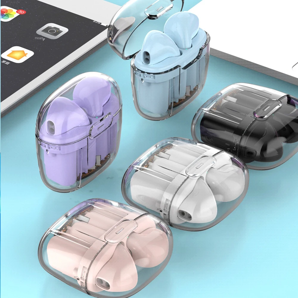 

Transparent TWS Bluetooth Earphones Noise Reduction Wireless Headphones For Xiaomi Sport Earbuds Audifonos Bluetooth Inalambrico