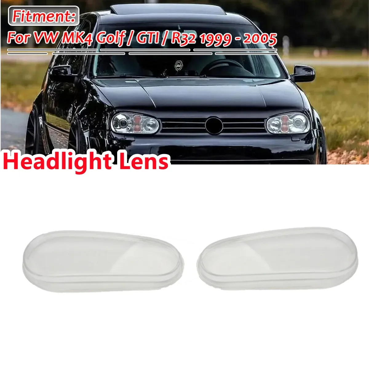 

Фонарь, прозрачная крышка для объектива, абажур, прозрачный чехол для фары VW Golf 4 MK4 GTI/R32 1999-2005, чехол для фары