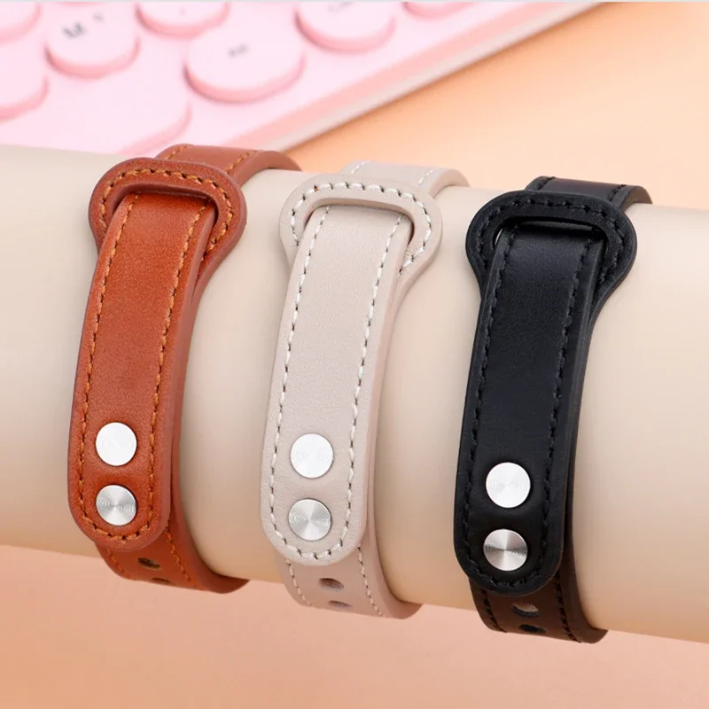Фото Ремешок из натуральной кожи для нового часов Garmin Lily 2 Girls 14 мм Lily2 Instagram Стиль Модная петля с пряжкой из воловьей кожи Цепочка для часов №5