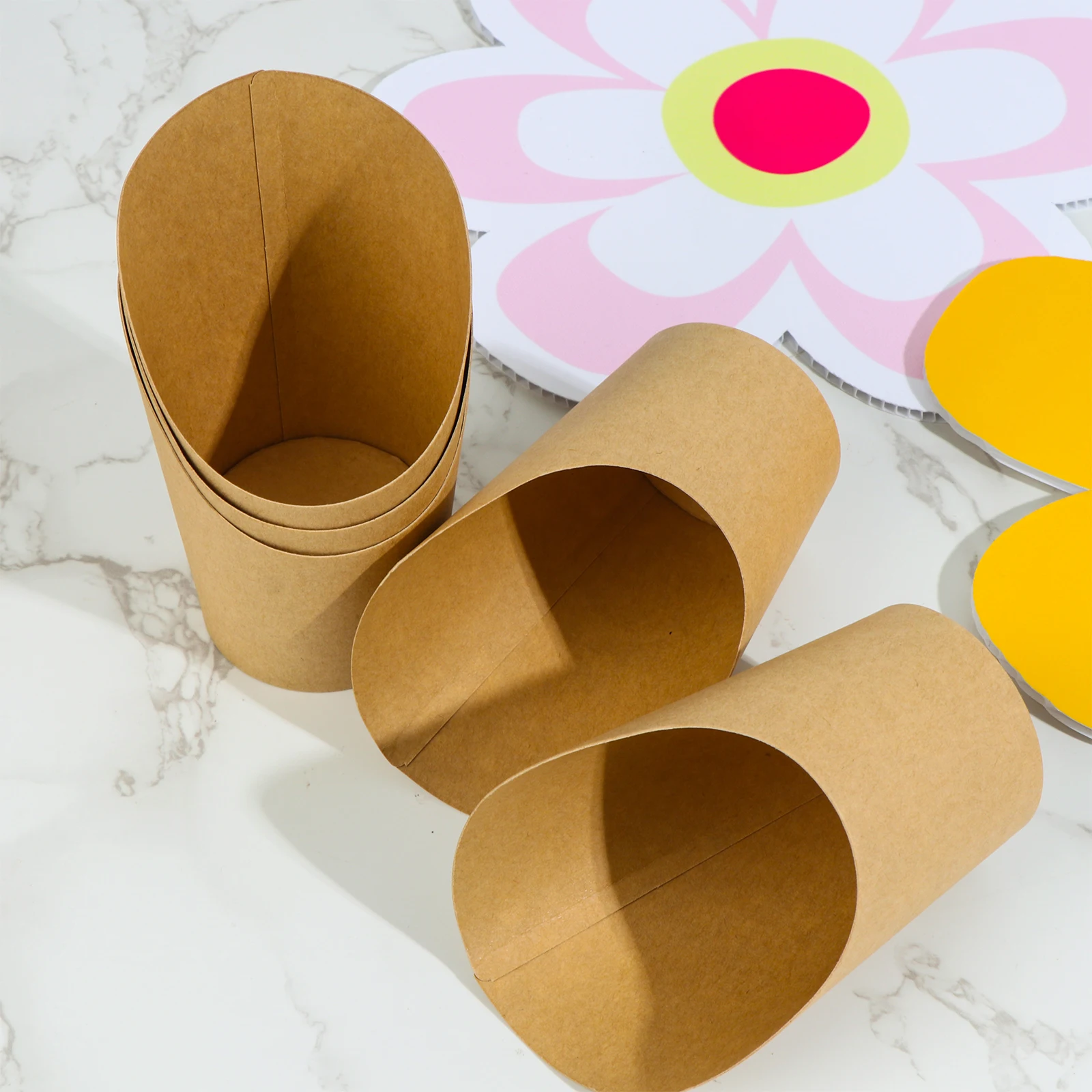 100 шт. одноразовые стаканчики для картофеля фри 14 Унций |