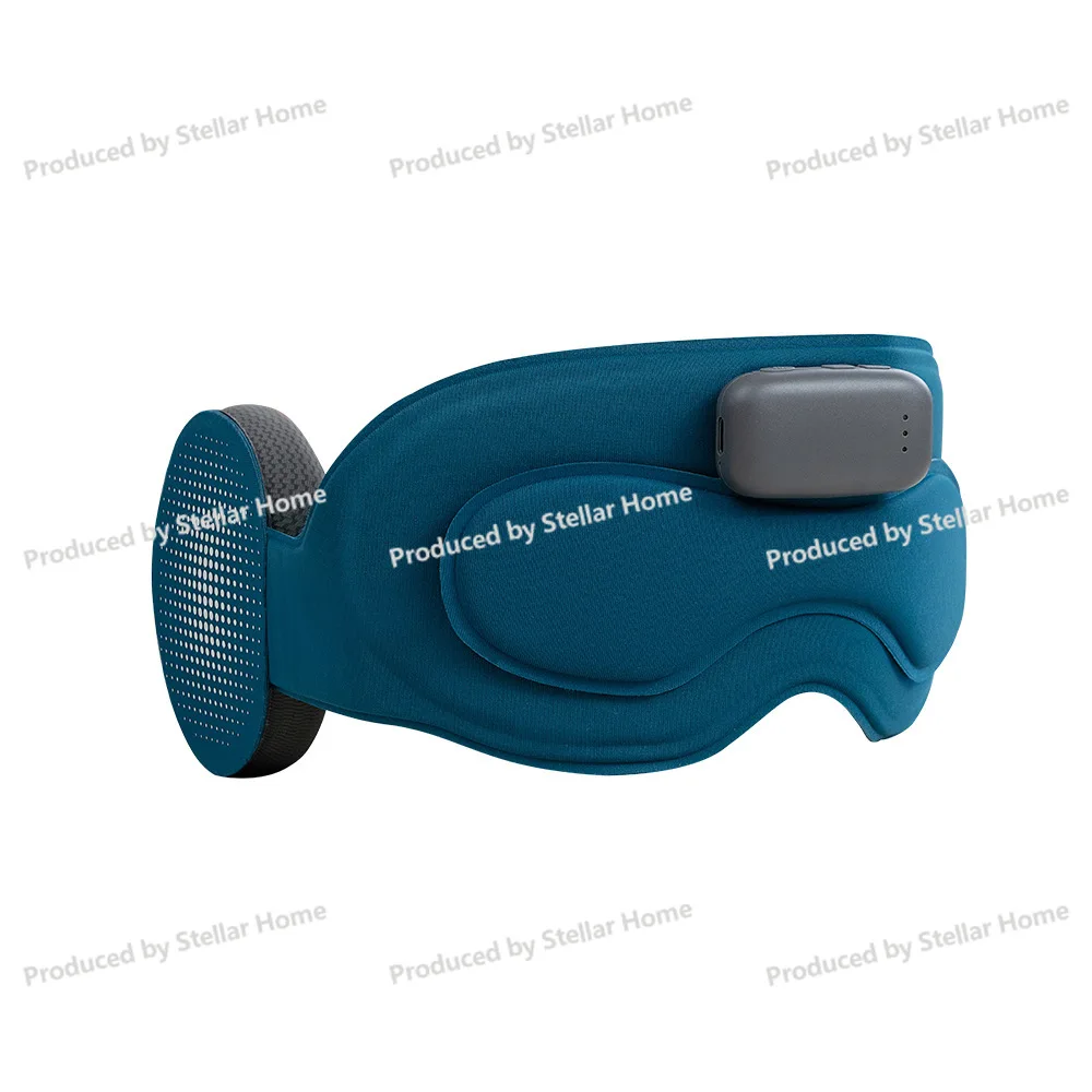 Фото Ai Smart Meditation Instrument Sleep App Маска для глаз Bluetooth Музыка затемняющая маска для глаз Черная технология Портативная защита глаз №1