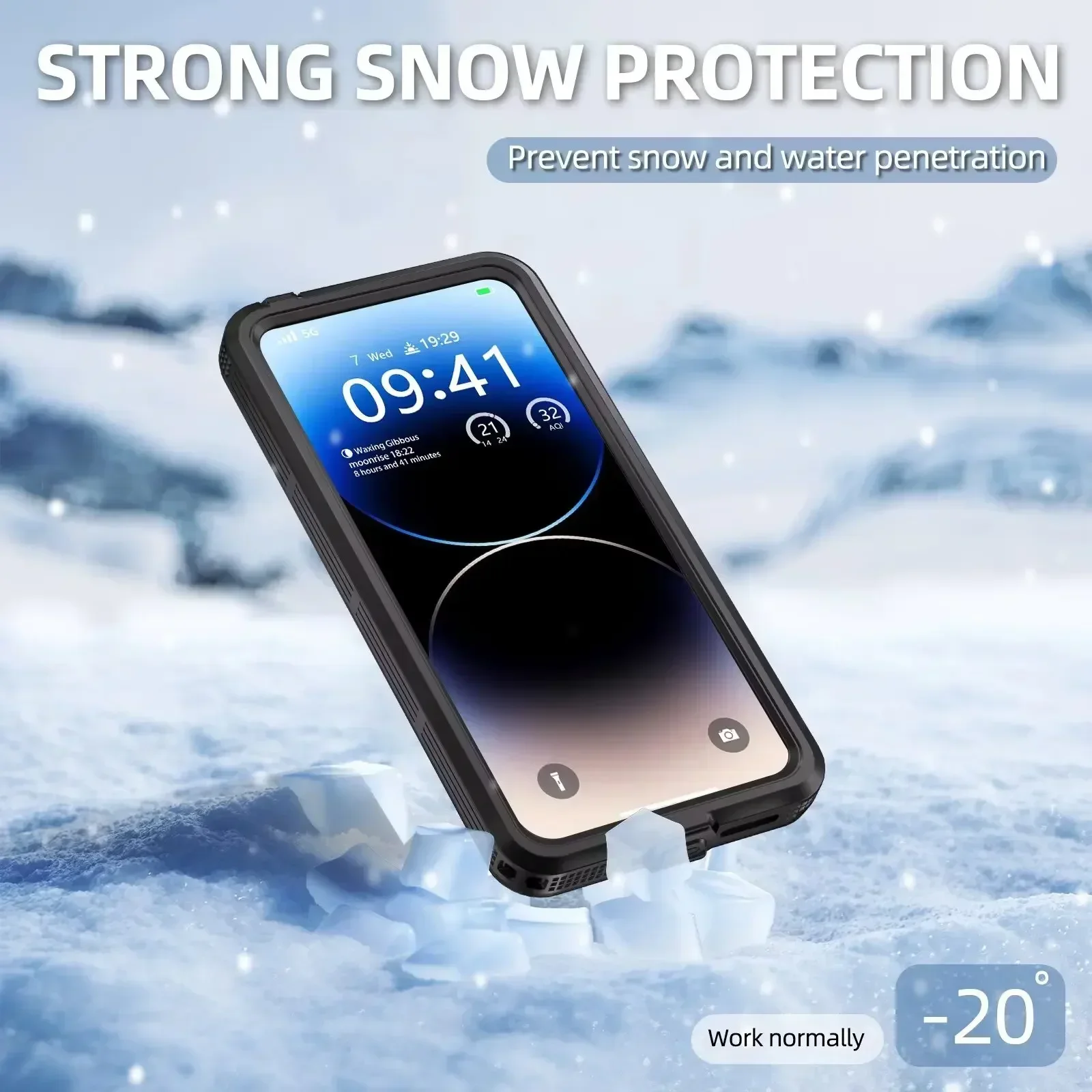 POCO X6 5G IP68 Водонепроницаемый чехол для дайвинга с защитой от опрокидывания