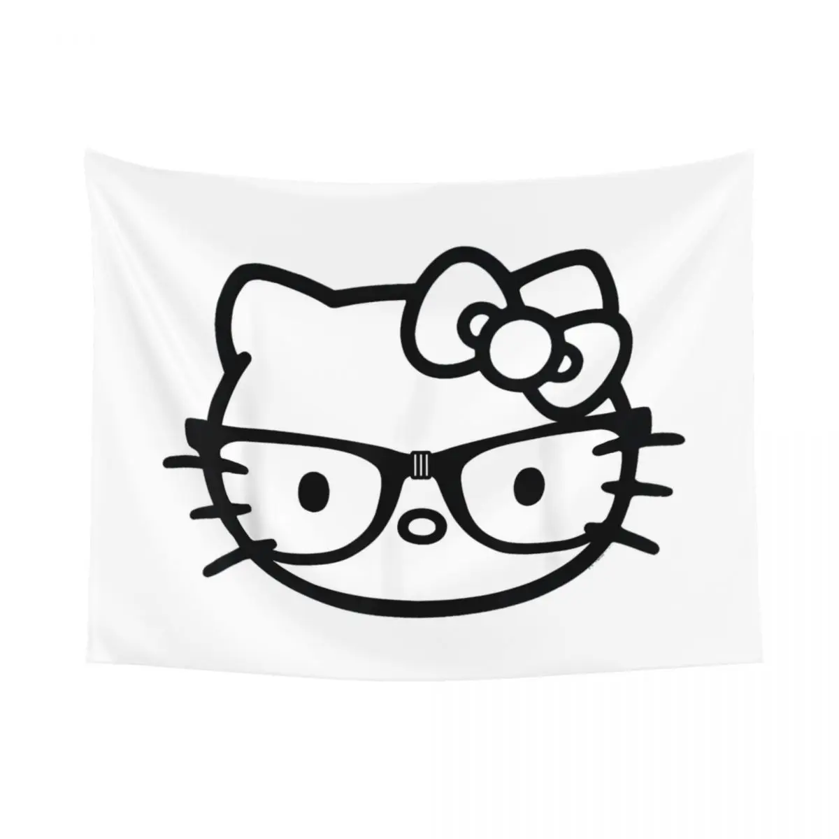 Официальный Логотип Hello Kitty ретро гобелен с иконами ткань в стиле хиппи настенное