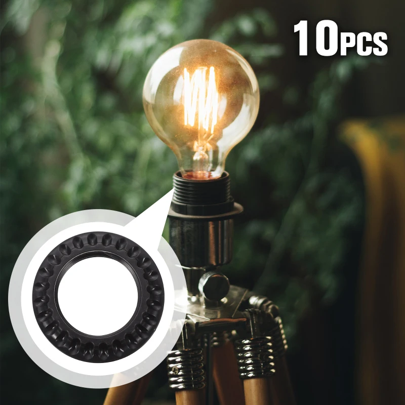 

10PCS E26 Lamp Holder Fixing Ring E26 Lamp Holder Outer Ring Garland Fixing Ring