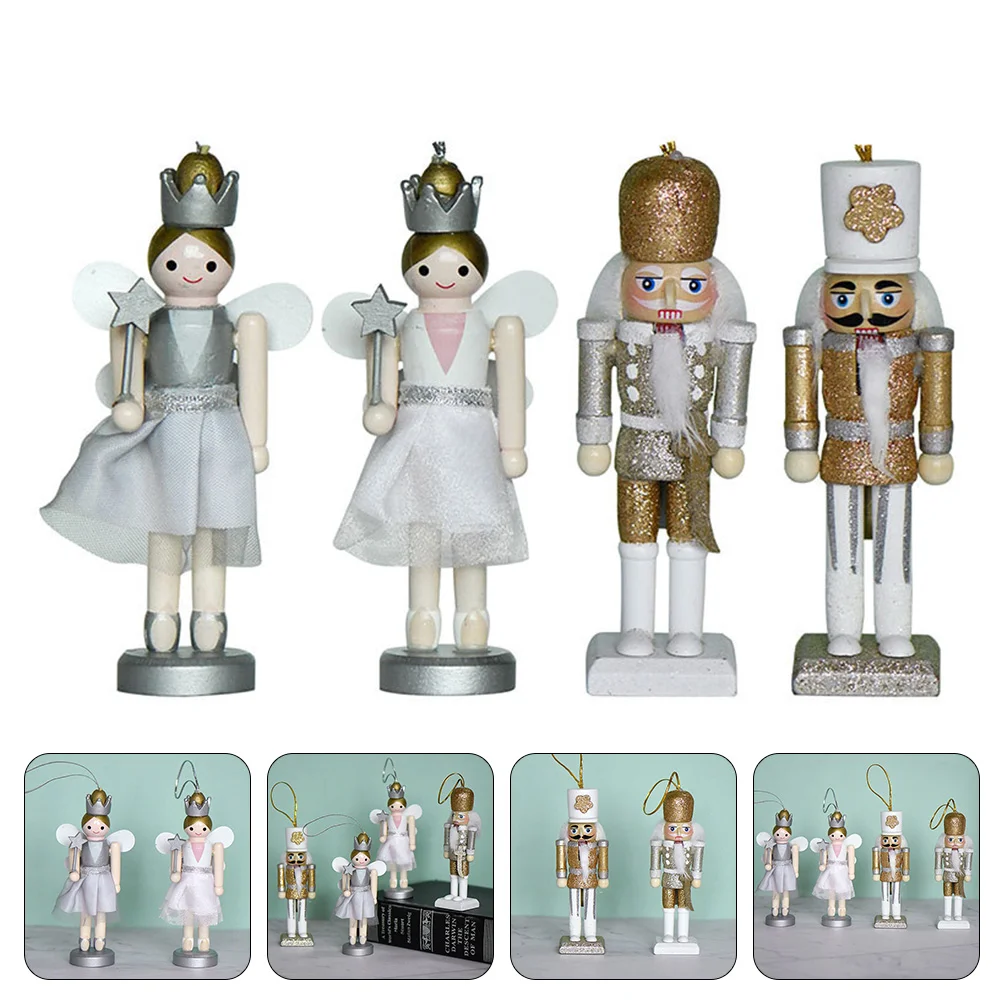 

Nutcracker Wooden Christmas Wood Soldier Nutcrackers Accents Décor Home Decoration Figures Crafttree Ornament Puppet