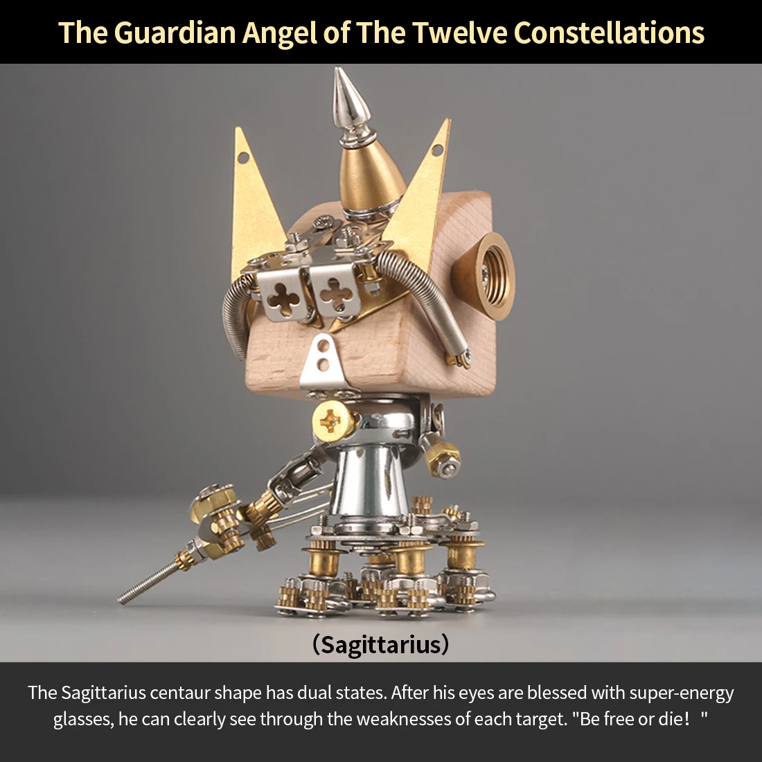 

100PCS+ Twelve Constellations Patron Saints Series Sagittarians 3D Mechanical Puzzle Metal Model Kit