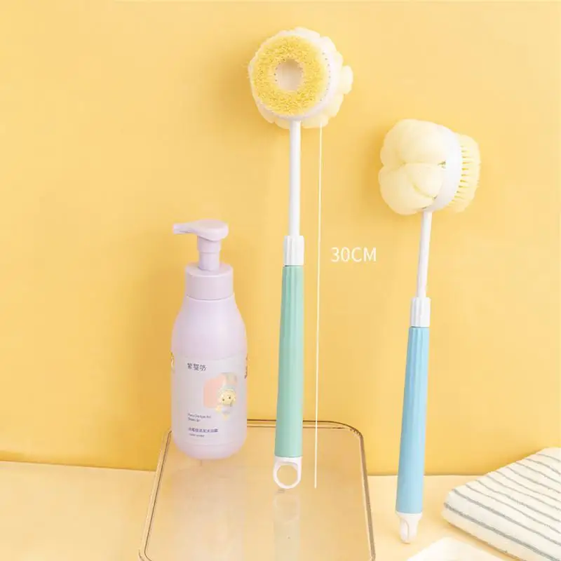

Long Handle Liquid Bath Brush Shower Sponge Exfoliating Body Scrub Bathroom Back Massage Brushes Skin Cleaning Bathing Tools