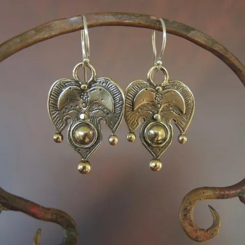 Серебряные подвесные серьги NovoPublic