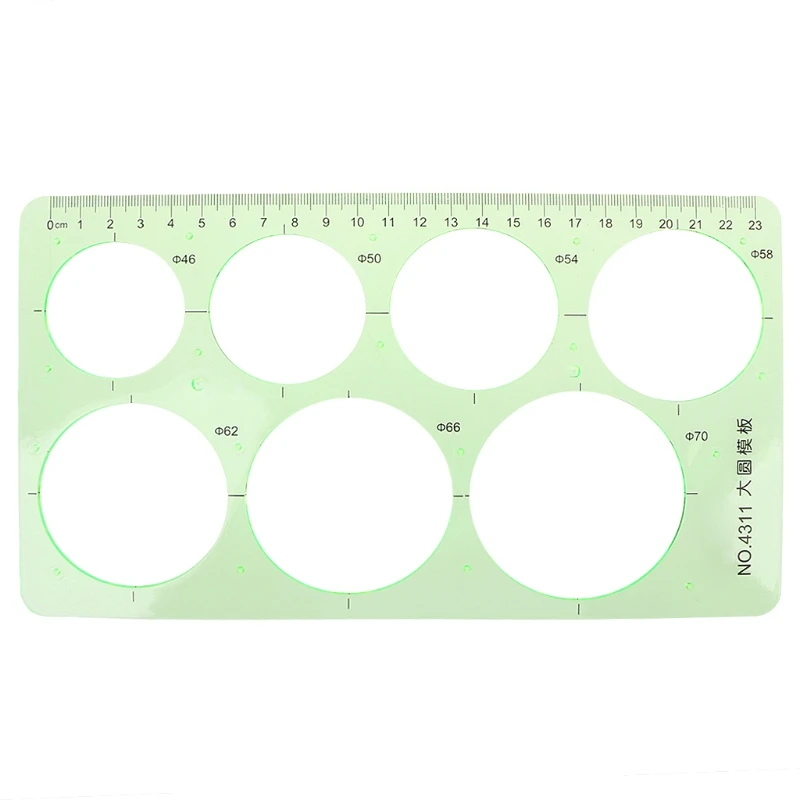 

Plastic Circles Geometric Template Ruler Stencil Measuring Tools Students Hot