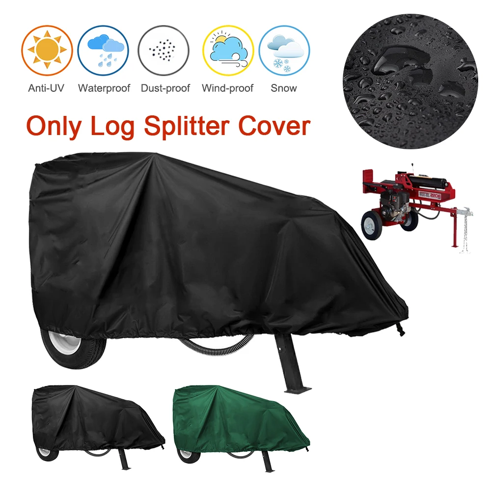 

210D Oxford Cloth Waterproof Heavy Duty Log Splitter Cover 83"x45"x39" Outdoor Patio Weather-Resistant Wood Cutter Storage Cover