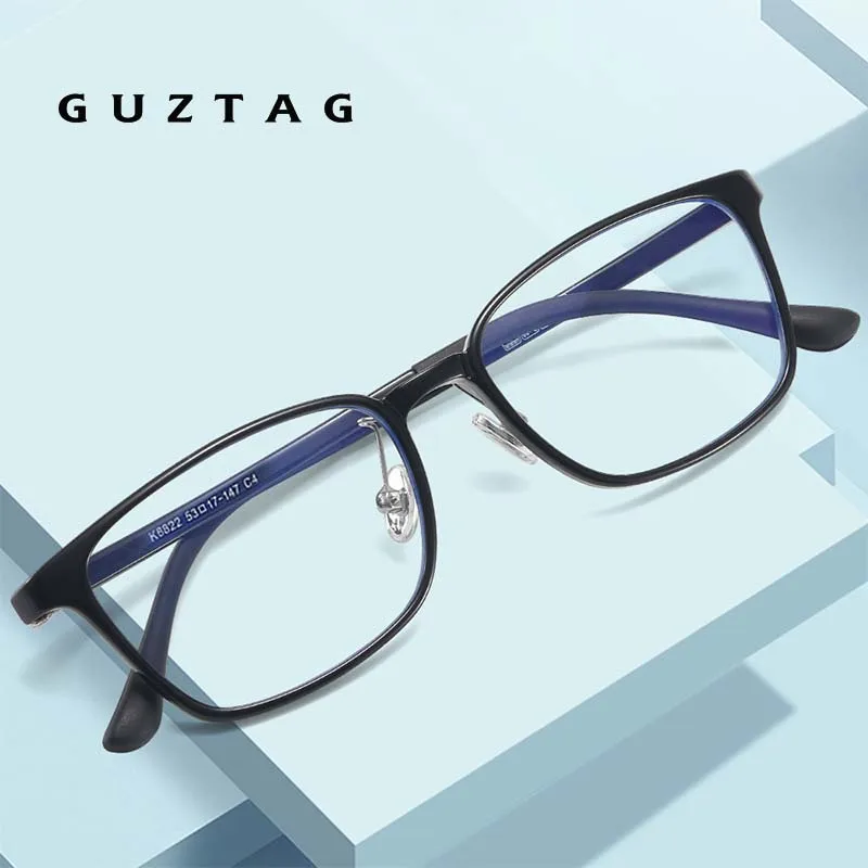 

GUZTAG Unisex Anti Blue Light Blocking Glasses Women Men 2022 Vintage Round Casual Computer Goggles Optical Eyeglasses 8822
