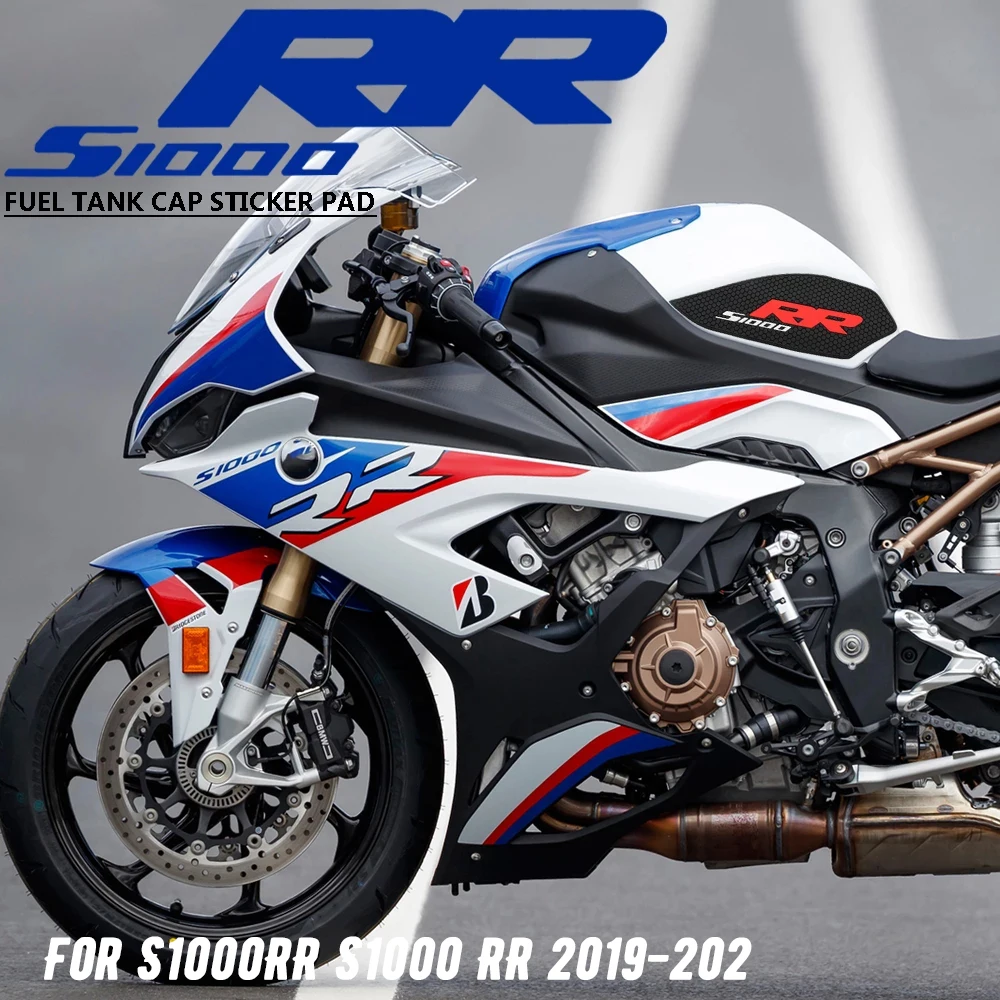 

Motorcycle Rubber Tank Pad Traction Side Knee Grip Protector Sticker Decal For BMW S1000RR s 1000 rr 2019 2020 2021 2022