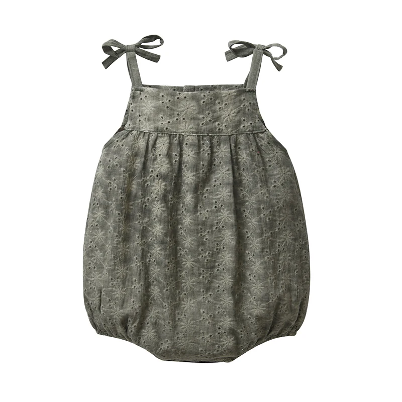 Летний однотонный Комбинезон для маленьких девочек от 0 до 2 лет - купить по