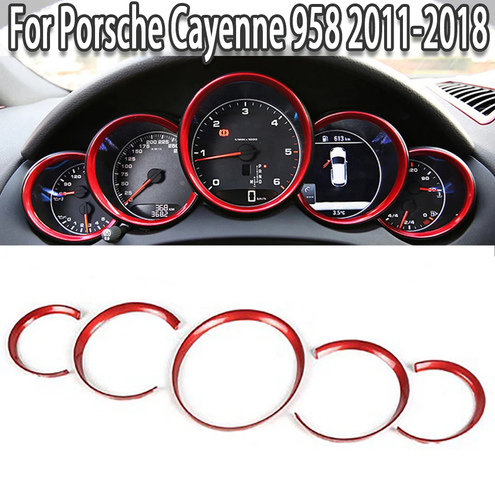 

Новинка, накладки на кольца приборной панели для Porsche Cayenne 958 2011-2018, аксессуары для интерьера