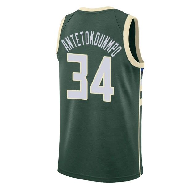 

2022 American Basketball Clothes #34 Antetokounmpo Tatum European Size Ball Pants T-Shirts Cool Tops Loose Clothing