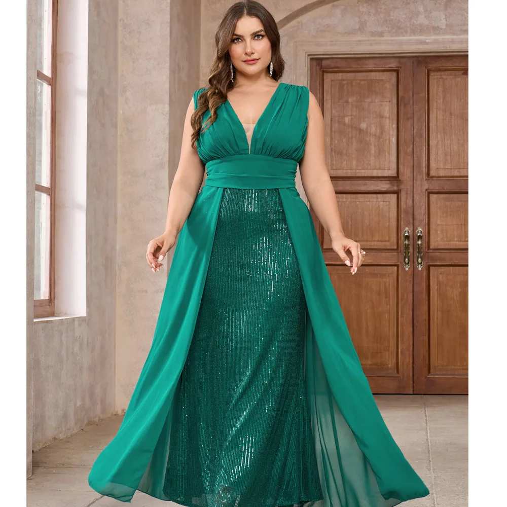 Платье больших размеров женское стандартное платье осенне-зимнее новое без