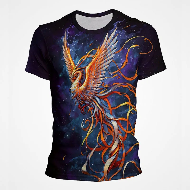 Новинка 2022 летняя крутая футболка для мужчин женщин и детей с 3D рисунком птицы