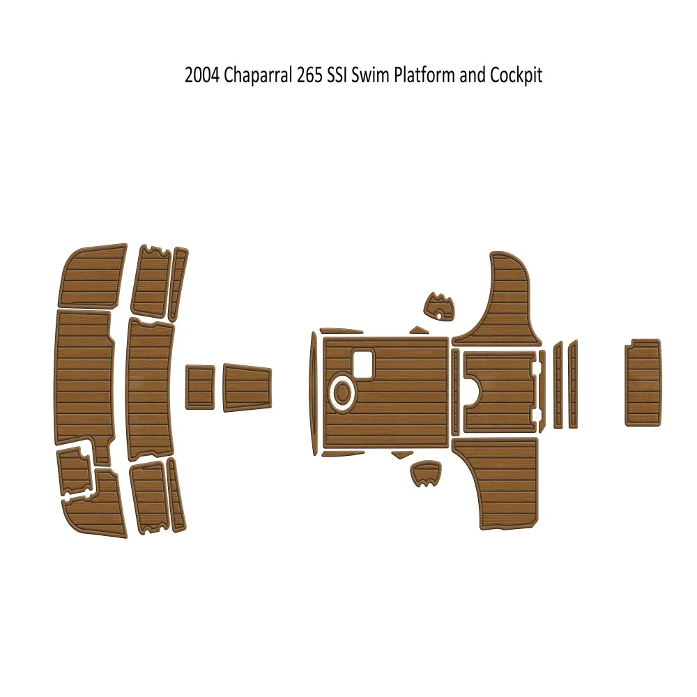

2004 Chaparral 265 SSI Swim Platform Cockpit Boat EVA Foam Teak Deck Floor Pad