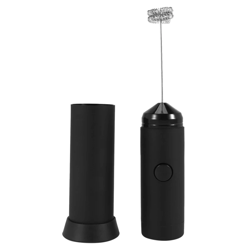 

Mini Handheld Milk Frother - Battery Operated Electric Foam Maker Includes Kitchen Stand,Latte Hot Milk Eggbeater ,Coffee Mixe