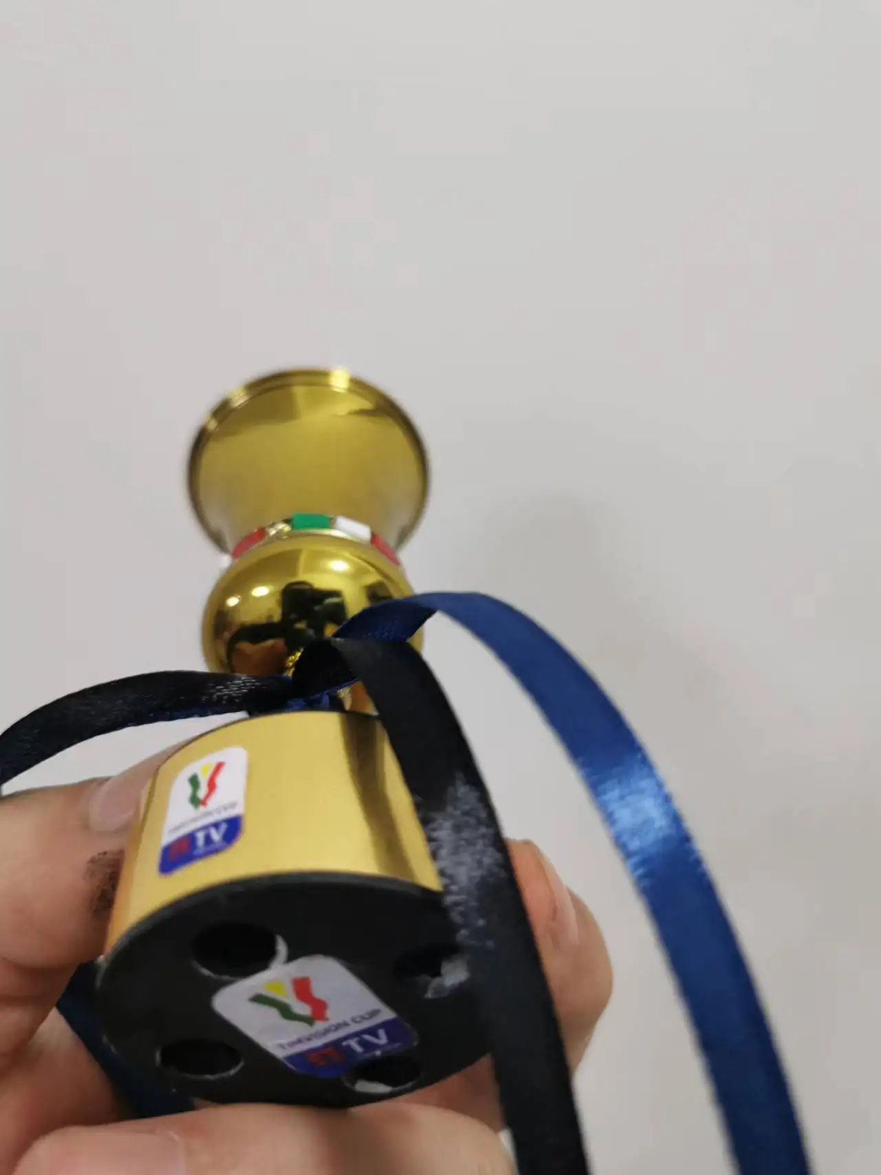 Сезон 2021-22, трофей Coppa Italia, высота 9 см, мини-размер, Трофей чемпионов, сувенир болельщиков из Милана (art.: 3920bcacdf95d) - 3920bcacdf95d