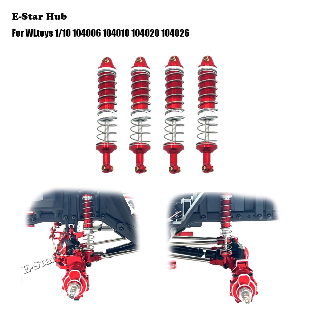 Масляный гидравлический амортизатор для WLtoys 104006 104010 104020 104026 Металлические