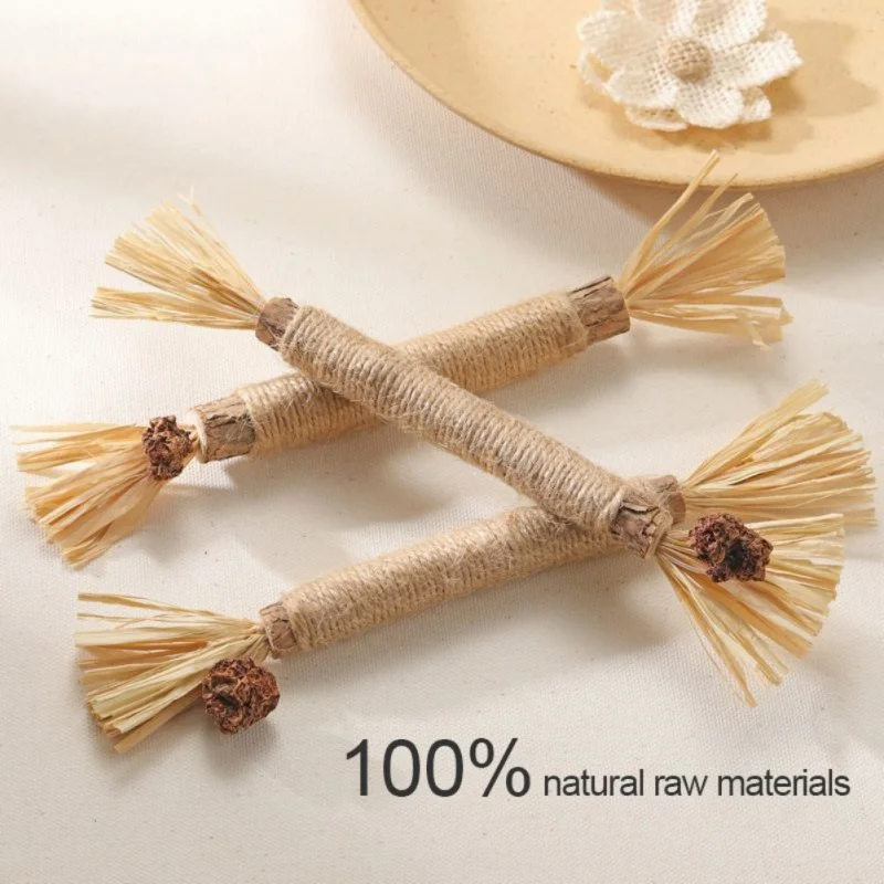 3 Упаковки Натуральных Палочек Matatabi Жевательные Игрушки Для Кошек Серебряная