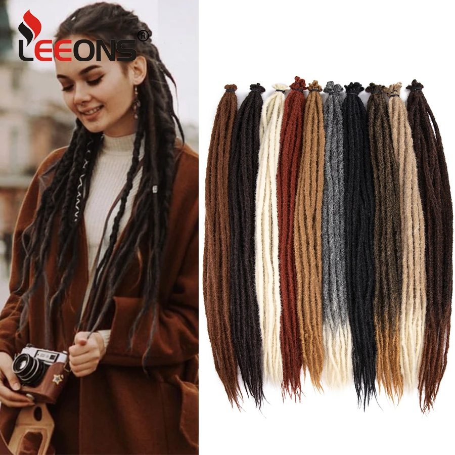

Dreadlock Extensions Synthetic Dreads Crochet Locs Hair Full Handmade Dreads Extensions 36Inch 5-20Pack Ombre Brown Blonde Color