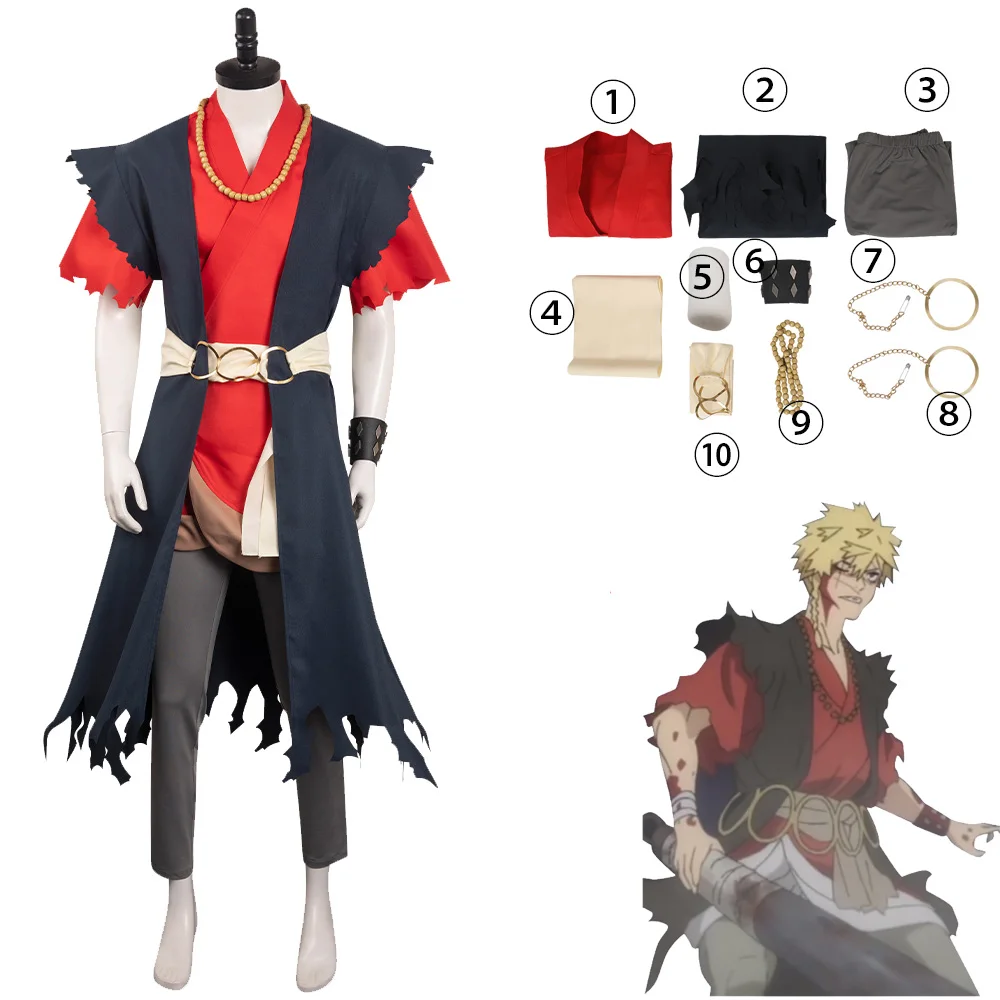 

Anime Hell‘s Paradise Jigoku Raku Choubei Aza Cosplay Costume Coat Dress Adult Clothes Halloween Carnival Party Disguise Suit