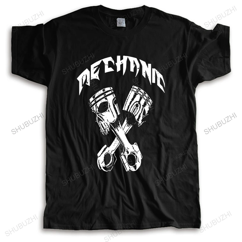 

_ Мужская футболка "механик, пистолет", забавная футболка "," работающий на машине "," механик ", забавные летние футболки, мужская футболка