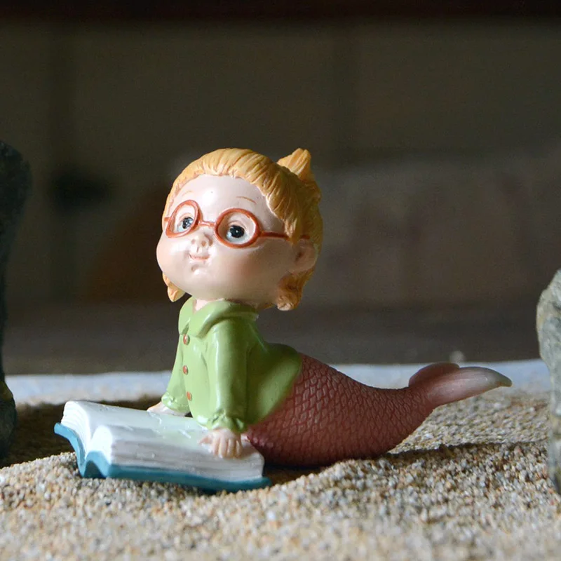 

Fairy Garden Mermaid Miniature Figurine for Tabletop Decoration
