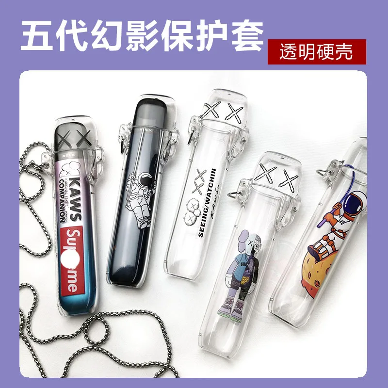 

For Relx 4 Infinity 5 Phantom Use Case Yooz 1/2 Protective Shell Cover Silicon 4th 5th Cases Generation Cap Vape