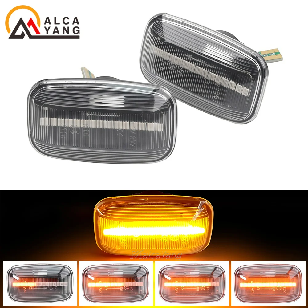 

Боковые габаритные огни, динамичессветодиодный ные указатели поворота для Toyota Landcruiser Land cruiser 70 80 100 серии 1998-2007