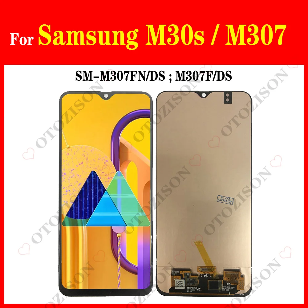 Дисплей Incell для Samsung Galaxy M30s M307, ЖК-экран SM-M307FN/DS M307F, сенсорный датчик, дигитайзер в сборе, замена